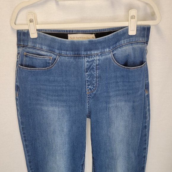 Soft Surroundings Women's Medium Jeans Pull On - Picture 3 of 6